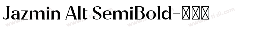 Jazmin Alt SemiBold字体转换